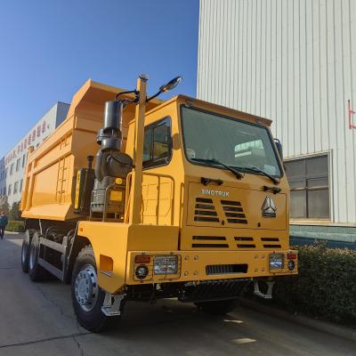 China Euro 2 HOWO Yellow King Mine Dump Truck 30 Tons Loading for sale