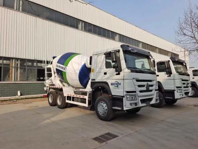 中国 HOWO SINOTRUK Concrete Mixer Truck 371HP White Euro II ZZ1257N3841W 販売のため