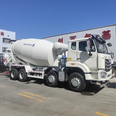 China HOWO SINOTRUK Concrete Mixer Truck White 10CBM 380HP 8X4 RHD for sale