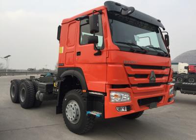 China Orange SINOTRUK HOWO Tow Tractor Truck RHD 10 Wheels 371 HP ZZ4257S3241W for sale