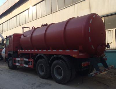 China Professional 16CBM LHD 336HP Vacuum Suction Sewer Pump Truck / Sludge Truck for sale