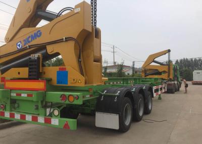China High Power Truck Mounted Jib Crane / Mounted Crane Truck 37 Tons Lifting Capacity for sale
