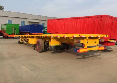 China 500mm Beam Flat bed Full Trailer With Front Cargo Truck for sale