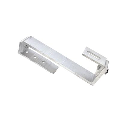 China Aluminium Solar Roof Anodized Clamp For Solar Panel Mounting Structure for sale