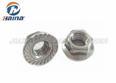 China Stainless Steel M12 DIN6923 Serrated Hex Flange Nuts in Stock for sale