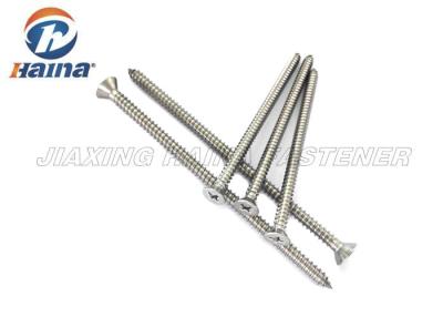 China 304 316 tornillos penetrantes de acero inoxidables hilo principal plano del metal del solo en venta