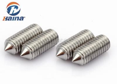 China DIN 551 / DIN 553 Hex Slotted Pan Head Screw M3 With Flat Point / Cone Point for sale