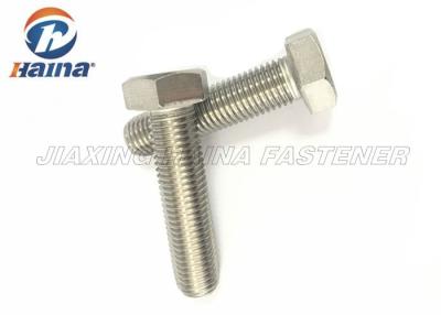 China DIN933 A4-70 / 316 Stainaless Steel High Strength  Hex head bolt for sale
