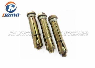 China Four Piece Heavy Duty Shell M10 Carbon Steel Gr.4.8 Yellow Zinc Plated  Bolt for sale