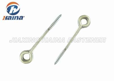 China 1 - 1 / 2 Inch Screw Eye Hooks With Wood Thread Corrosion Resistance for sale