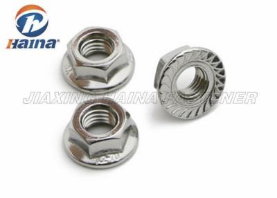 China Plain Color Stainless Steel 316 304 M10 flange nut For Constructing for sale