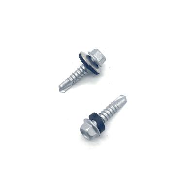 China Stainless Steel 304+SS410 Compound Composite Self Drilling Hex Head Bi Metal Screw for sale