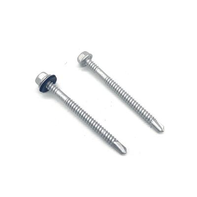 China Stainless Steel 304 410 Hex Head Self Drilling Bi Metal Screw With EPDM Washer for sale