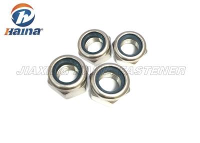 China Customized Hex Head Nuts With Nylon Washer Insert Plain Finish Tempering / Hardening for sale