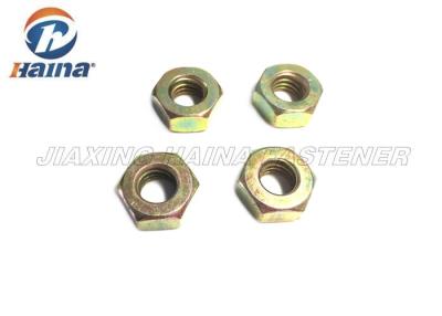 China Customized Carbon Steel Nuts Hexagonal Head With Yellow Zinc Finish DIN 934 for sale