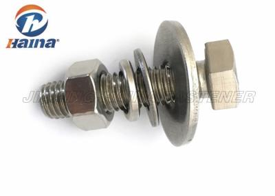 China M4 M8 stainless steel 304 316 Hex Head bolts with hex nuts and washers for sale