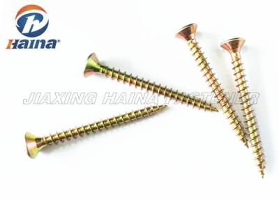 China carbon steel Metal Sharp Point Zinc Plated Countersunk Self Tapping Screws for sale