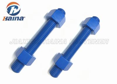 China ASTM A193 B7 B7M carbon steel Fully Threaded Rod Nuts Stud Bolts and nuts for sale