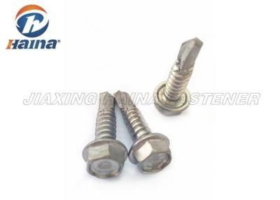 China Stainless Steel 304 316  Thread Hex Self Drilling Metal Screws and Washers for sale