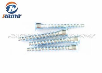 China White Color Industrial Fasteners Zinc Plated Hex Socket Confirmat Screw 5 X 50 / 7 X 50 for sale