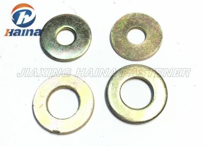 China Color Plated Flat Washers Plain Carbon Steel Round Head For Iron Stamping Out for sale