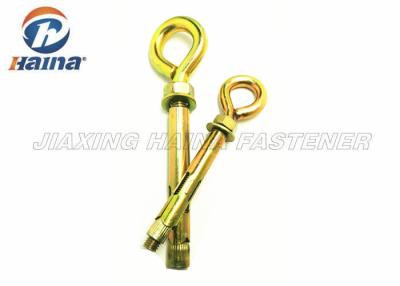 China Yellow Color Stainless Steel 304 316 Expansion Galvanized Sleeve Anchor With Eye Bolt for sale
