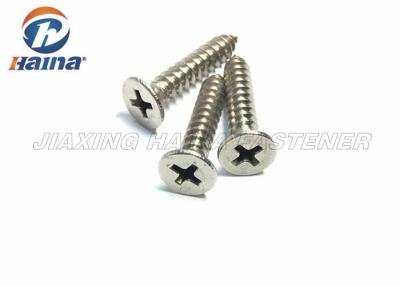 China DIN 7982 Stainless Steel 304 Countersunk Head Phillips Self Tapping Screws for sale