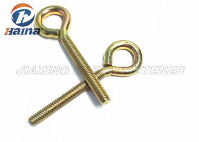 China Gr 2 Gr5 Color Zinc Plated Carbon Steel Eye Screw Hooks Machine Thread for sale