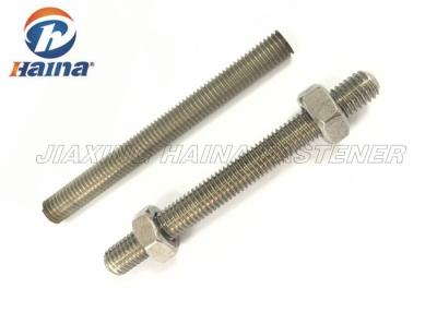 China 316 Stainless Steel Stud Bolts Double End Metric Threaded Rod For Industrial for sale