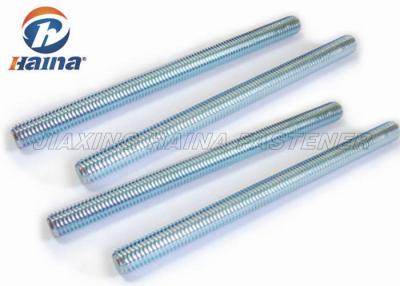 China carbon steel Grade 8.8 / 10.9 / 12.9 Zinc Plated Metric Fully Threaded Rod for sale