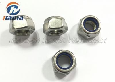 China DIN 985 304 Stainless Steel Hex Nylon Insert Lock Nuts For Locking Connector for sale