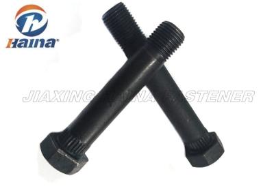 China OEM ANSI / ASTM / ASME Gr5 Black Half Thread Hex Head Bolts Head Bolts with Knurls under Head for Motor for sale
