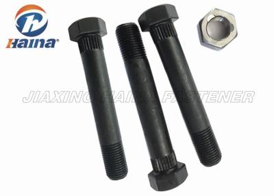China Machine Shackle high strength stainless bolts with Knurls under Hex Head for sale