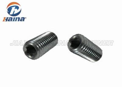 China DIN916 Black Machine Screws , Carbon Steel Hexagon Socket Set Screw with Cup Point for sale