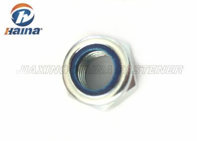 中国 DIN985白い亜鉛によってめっきされる炭素鋼のナット、ナイロン挿入物のロックナットM16 販売のため