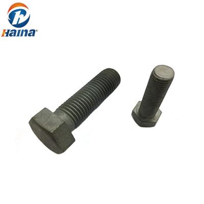 China DIN933 GB Carbon Steel  Gr4.8 8.8 Zinc Surface Hex Head Bolt for sale