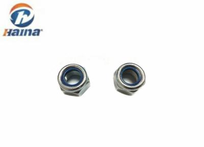 China DIN 985 Carbon steel Zinc Hex Nylon Insert Lock Nuts For Locking Connector for sale