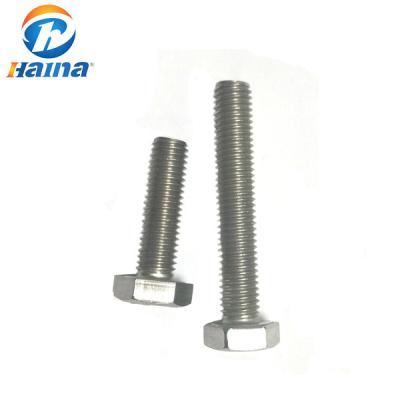 China High Strength DIN931 Type Stainless Steel/carbon steel 316 304 hex Bolts for sale