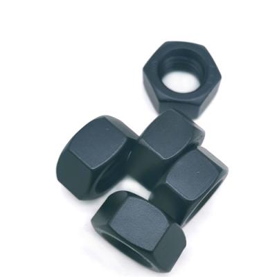China Stainless Steel Ss304 Low Profile Hex Nut Black PTFE Coated For Industry for sale