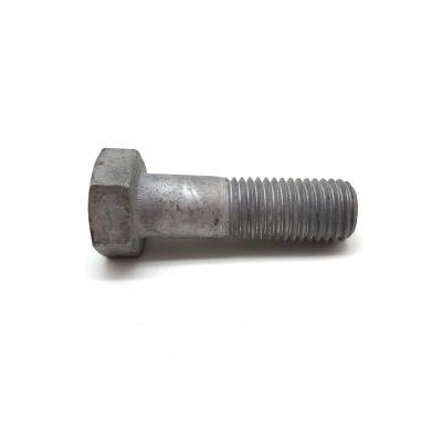 China Carbon Steel DIN931 Hexagon Head Bolt M12 M30 Hot Dip Galvanized For Power for sale