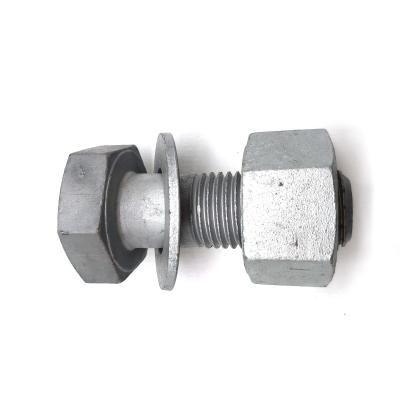 China factory price  ASTM A490 Hot Dip Galvanized Hex Head Bolts and washers for sale