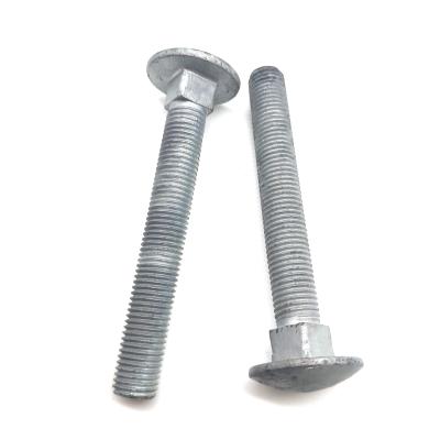 China Carbon Steel HDG Mushroom Head Square Neck Carriage Bolt For Power for sale