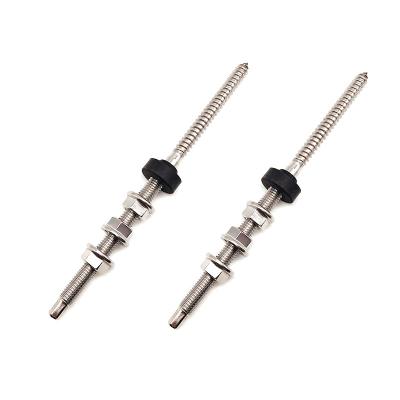 China A2 A4 M12 150mm 180mm Metal Dowel Screw Double End Threaded hanger bolt for sale