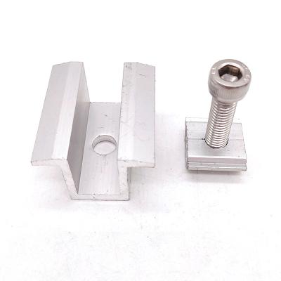 China Anodized Aluminum mid Clamps For Framed Solar Panel for sale