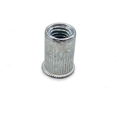 China Aluminium Cylindrical Waterproof Knurled Flat Head Blind Rivet Nuts for sale