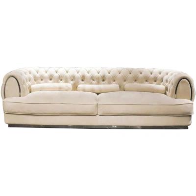 China Modern Decoration Italian Luxury Living Room Furniture Sets Customized Postmodern Chesterfield Sofa for sale