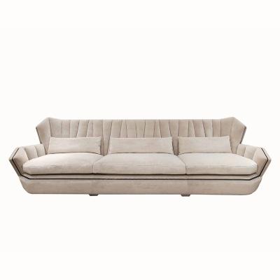 China Marco de madera sólido Sofa Sets Luxury Home Furniture moderno del titanio de Canap en venta