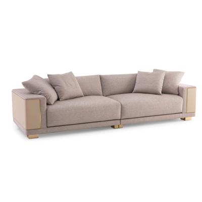 China Tela italiana Sofa Set seccional de los muebles de cuero de lujo de la sala de estar en venta