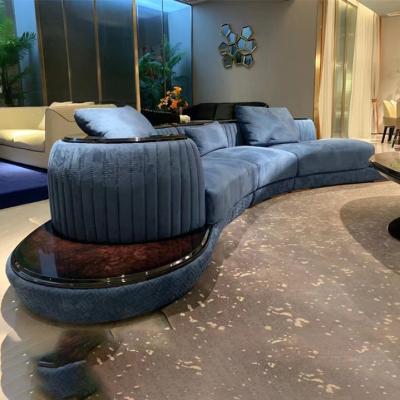 China Contemporary Modern Living Room Sofa High Ending Canap Velours Customized Material for sale