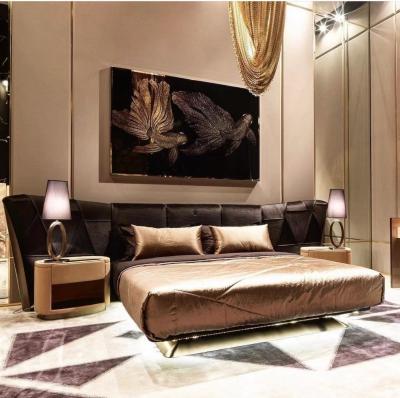 China O rei luxuoso Size Bed Spread do projeto da simplicidade italiana do estilo ajusta-se para a mobília do quarto à venda